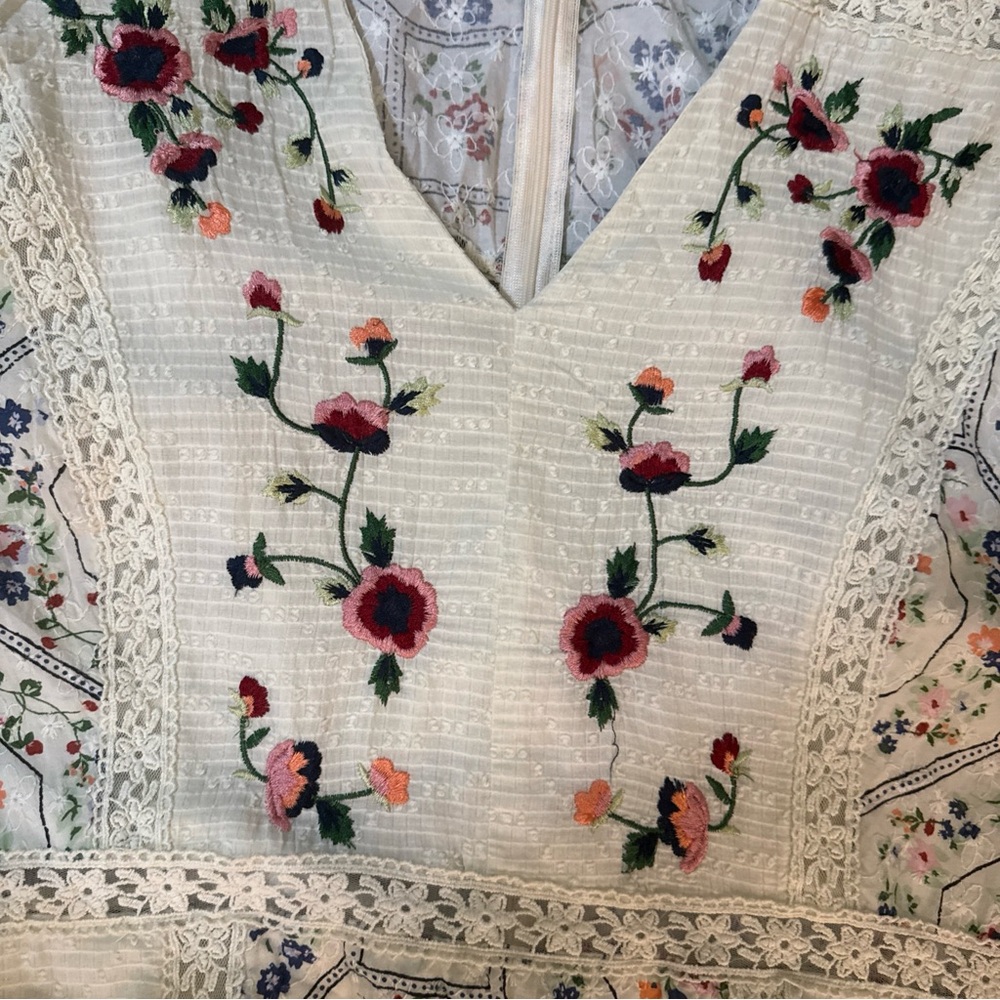 ASOS Edition Curve Floral Embroidered Dress - Picture 6 of 12